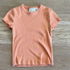 Anthropologie Maeve XXS Coral Short Sleeve Tee
